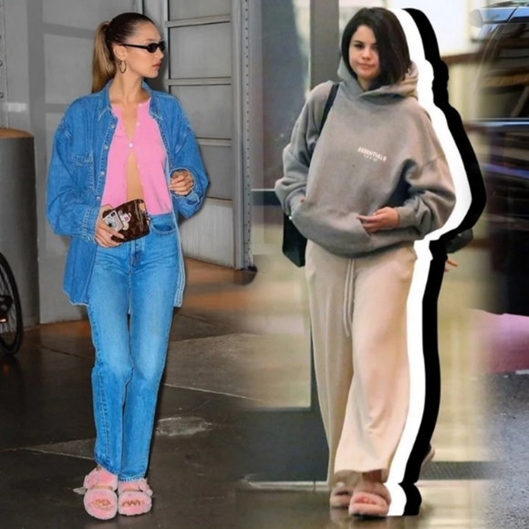 Women's UGG FUZZ Sheepskin Slipper Slides Mariposa - Picture 2 of 8